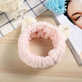 Lindas diademas elásticas con orejas de gato para mujer